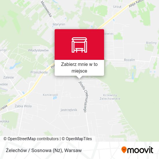 Mapa Żelechów / Sosnowa (Nż)