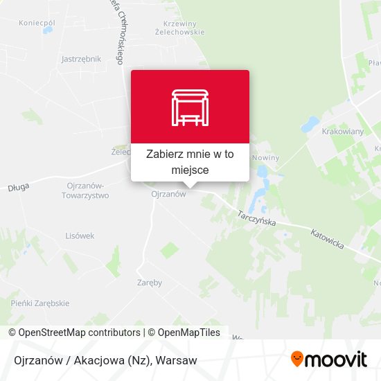 Mapa Ojrzanów / Akacjowa (Nz)