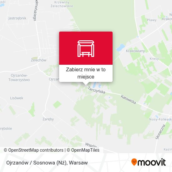 Mapa Ojrzanów / Sosnowa (Nż)