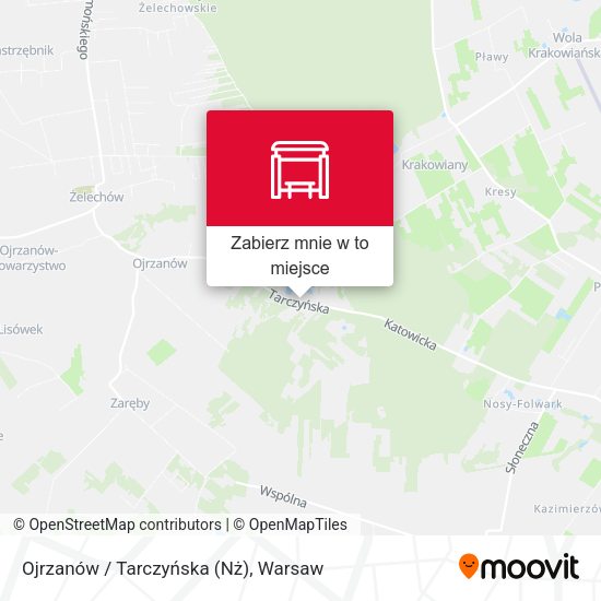 Mapa Ojrzanów / Tarczyńska (Nż)