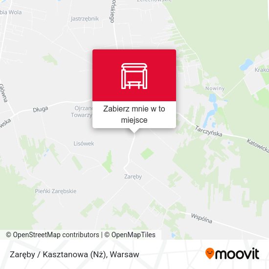 Mapa Zaręby / Kasztanowa (Nż)