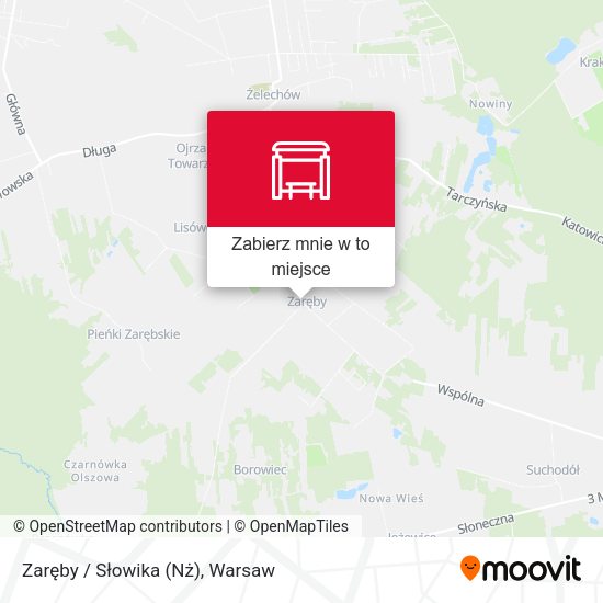 Mapa Zaręby / Słowika (Nż)