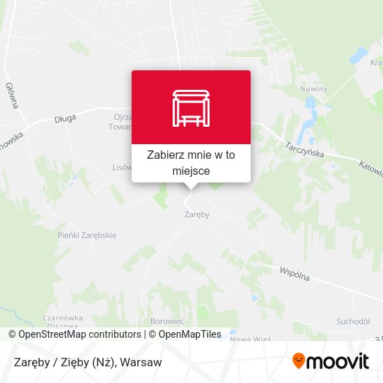 Mapa Zaręby / Zięby (Nż)