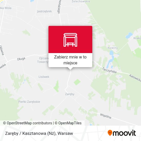 Mapa Zaręby / Kasztanowa (Nż)