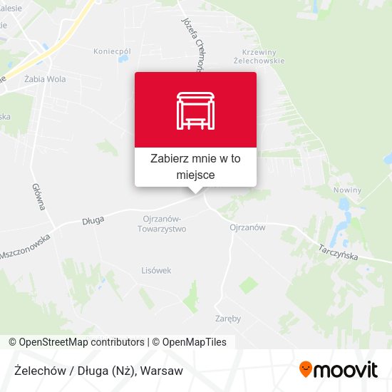 Mapa Żelechów / Długa (Nż)