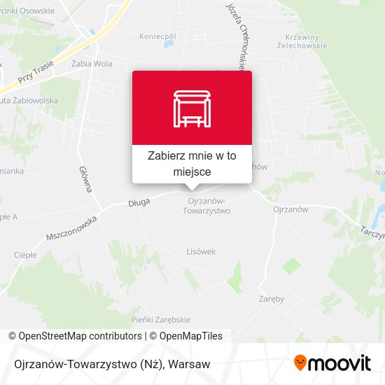 Mapa Ojrzanów-Towarzystwo (Nż)