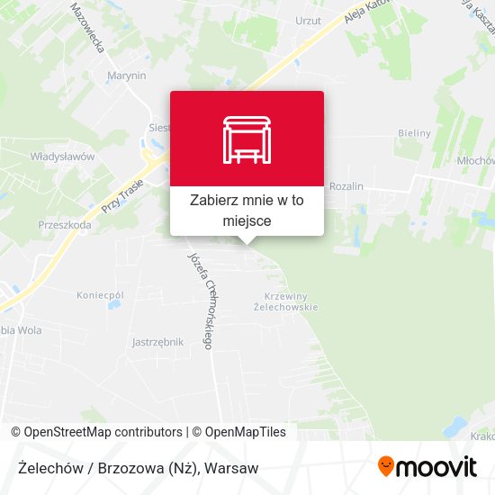 Mapa Żelechów / Brzozowa (Nż)