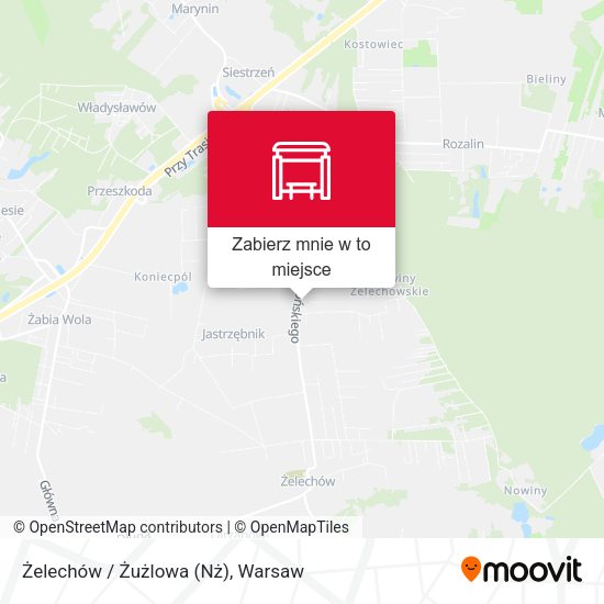 Mapa Żelechów / Żużlowa (Nż)