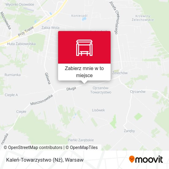 Mapa Kaleń-Towarzystwo (Nż)