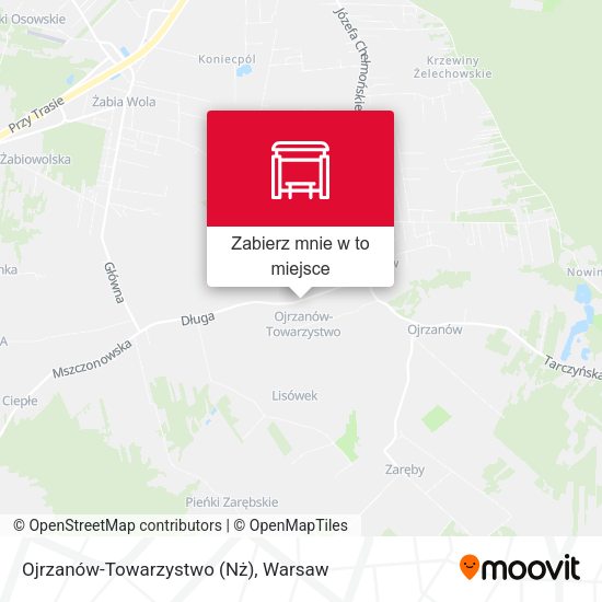 Mapa Ojrzanów-Towarzystwo (Nż)