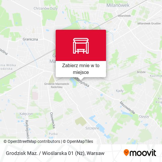 Mapa Grodzisk Maz. / Wioślarska 01 (Nż)