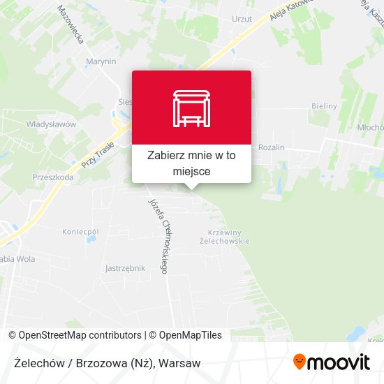 Mapa Żelechów / Brzozowa (Nż)