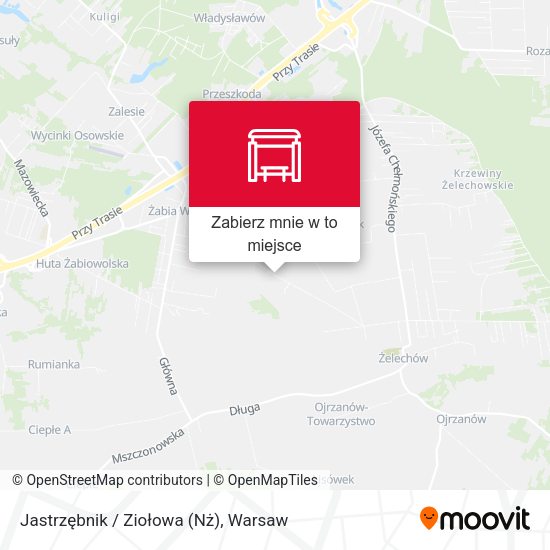 Mapa Jastrzębnik / Ziołowa (Nż)