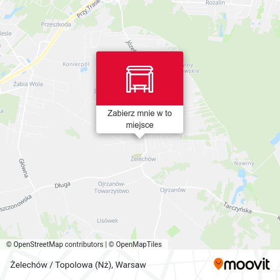 Mapa Żelechów / Topolowa (Nż)