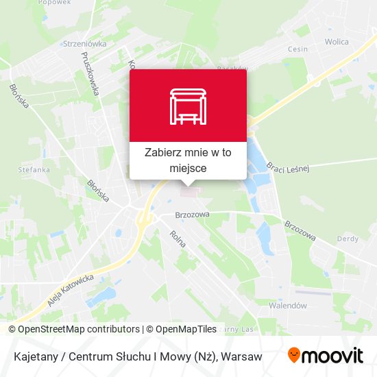 Mapa Kajetany / Centrum Słuchu I Mowy (Nż)