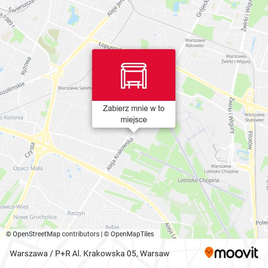 Mapa Warszawa / P+R Al. Krakowska 05