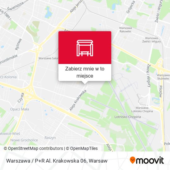 Mapa Warszawa / P+R Al. Krakowska 06