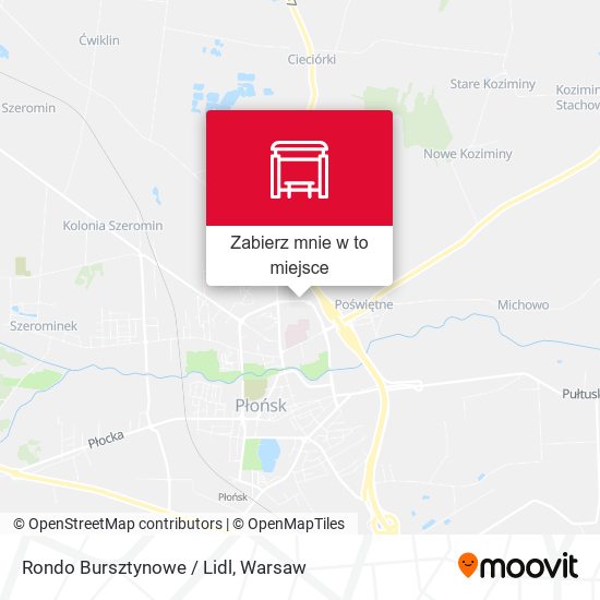 Mapa Rondo Bursztynowe / Lidl