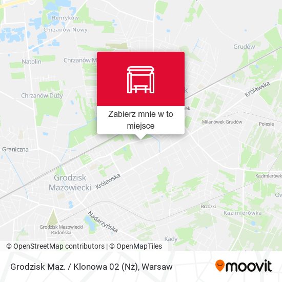 Mapa Grodzisk Maz. / Klonowa 02 (Nż)