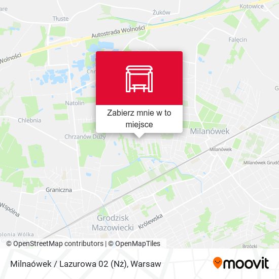 Mapa Milnaówek / Lazurowa (Nż)