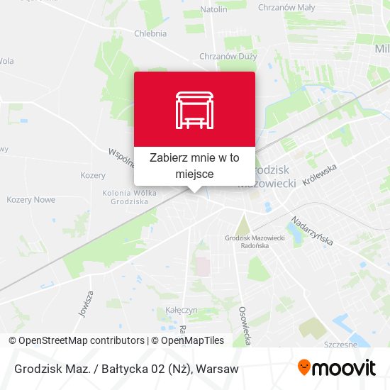 Mapa Grodzisk Maz. / Bałtycka (Nż)