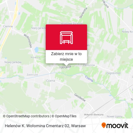 Mapa Helenów K. Wołomina Cmentarz 02