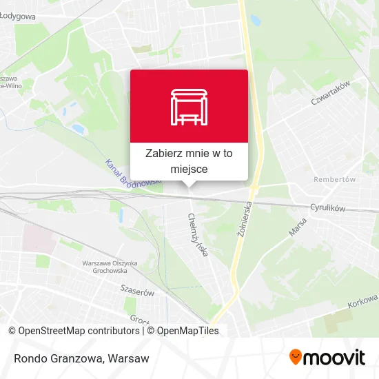 Mapa Rondo Granzowa