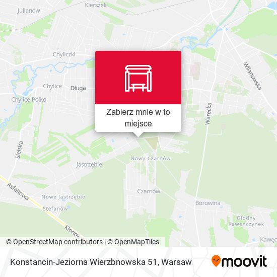 Mapa Konstancin-Jeziorna Wierzbnowska 51