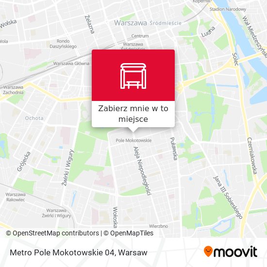 Mapa Metro Pole Mokotowskie 04