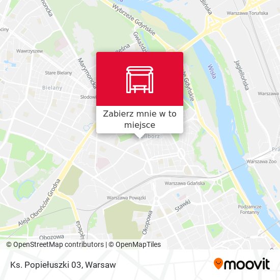 Mapa Ks. Popiełuszki