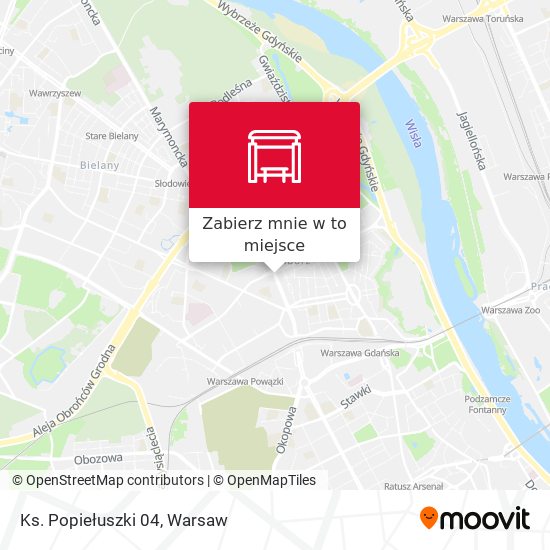 Mapa Ks. Popiełuszki