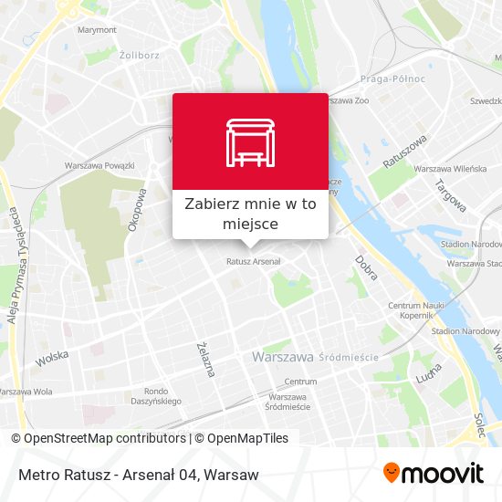 Mapa Metro Ratusz Arsenał