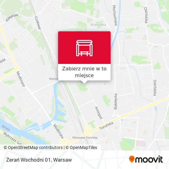 Mapa Żerań Wschodni