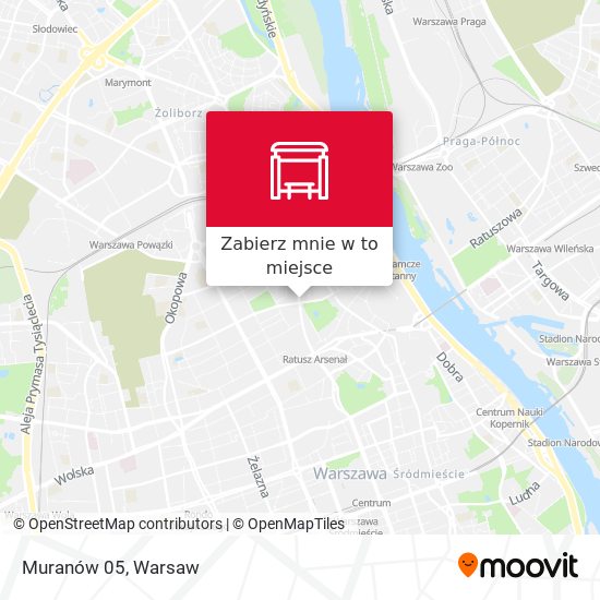 Mapa Muranów