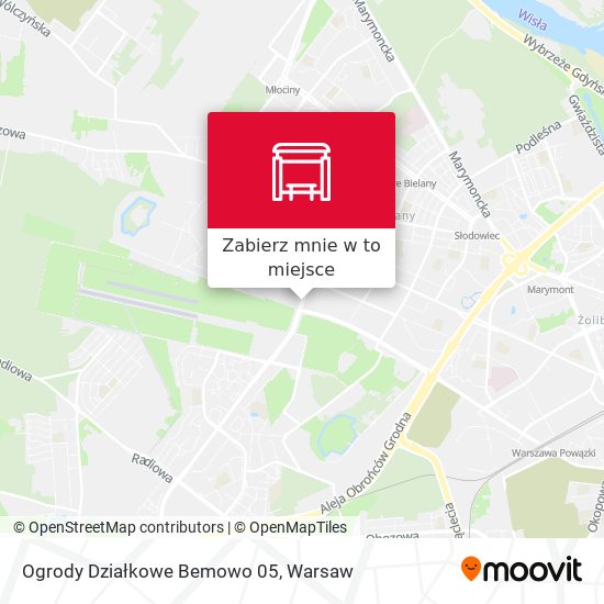 Mapa Ogrody Działkowe Bemowo 05