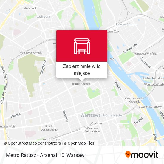 Mapa Metro Ratusz Arsenał