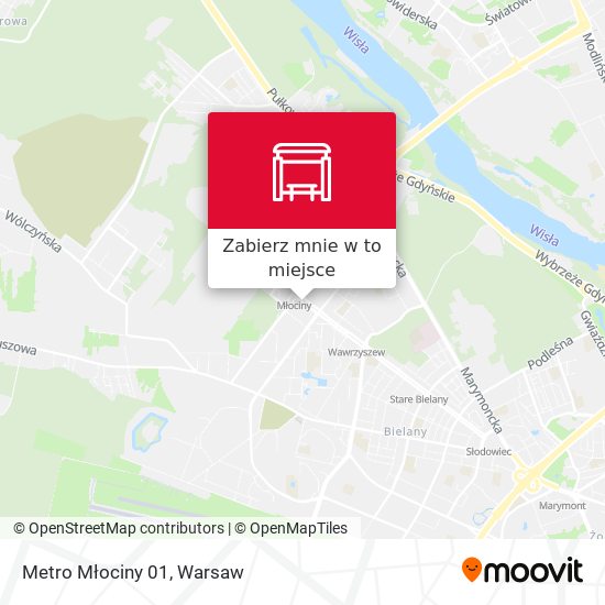 Mapa Metro Młociny 01