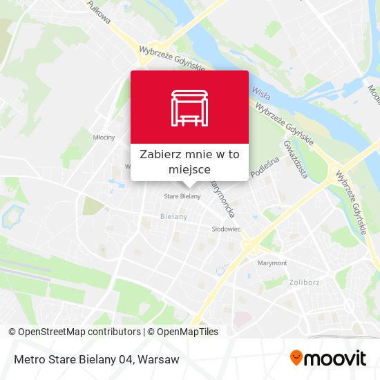 Mapa Metro Stare Bielany 04