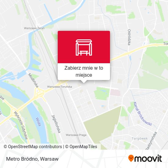 Mapa Metro Bródno