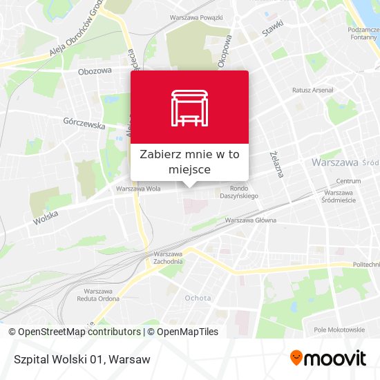 Mapa Szpital Wolski