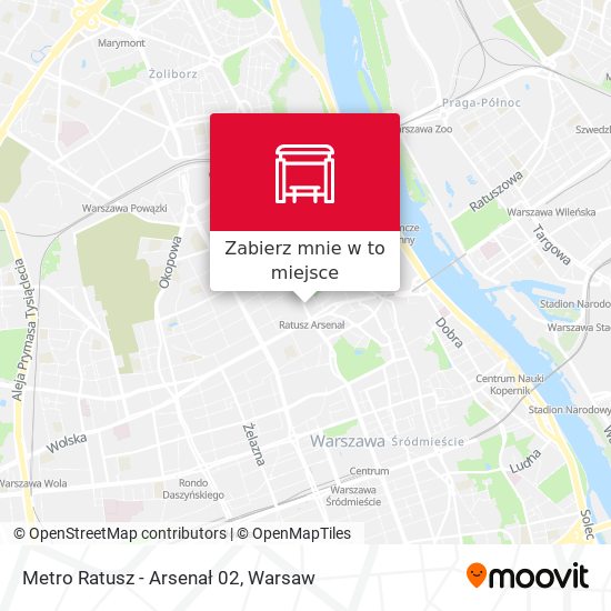 Mapa Metro Ratusz Arsenał