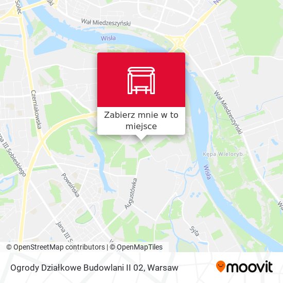 Mapa Ogrody Działkowe Budowlani II 02