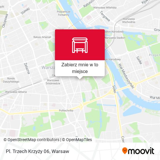 Mapa Pl. Trzech Krzyży 06