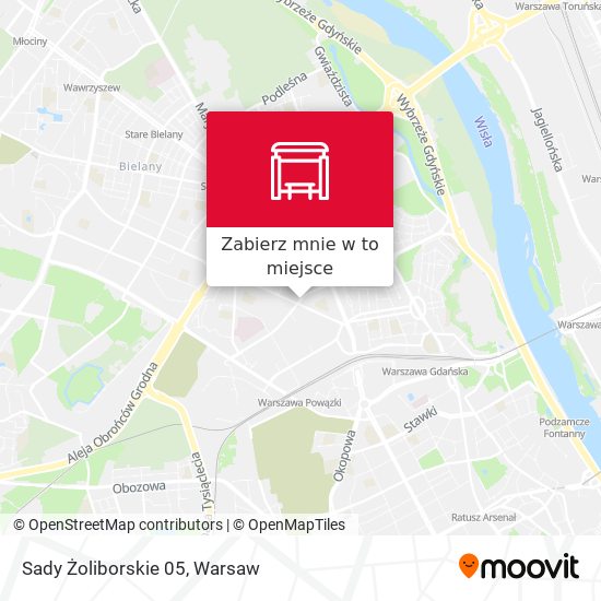 Mapa Sady Żoliborskie 05