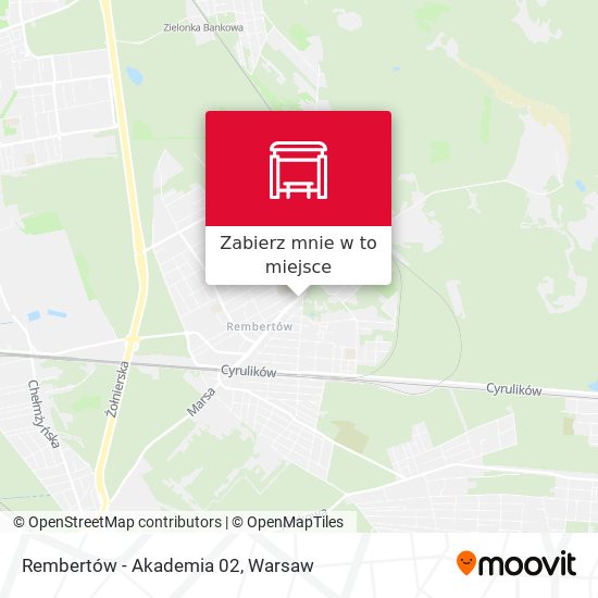 Mapa Rembertów-Akademia