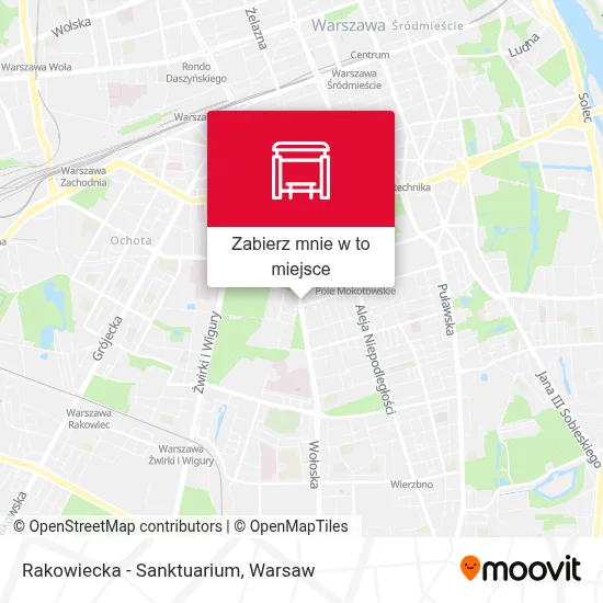 Mapa Rakowiecka - Sanktuarium