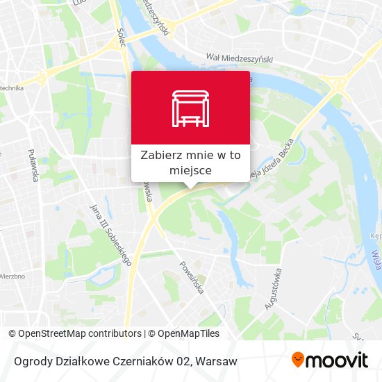 Mapa Ogrody Działkowe Czerniaków 02