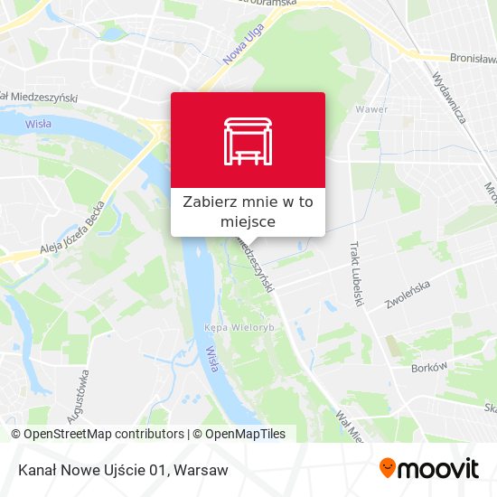 Mapa Kanał Nowe Ujście