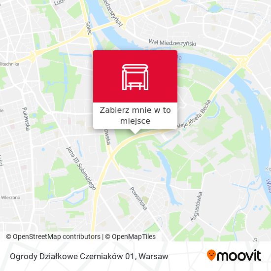 Mapa Ogrody Działkowe Czerniaków 01