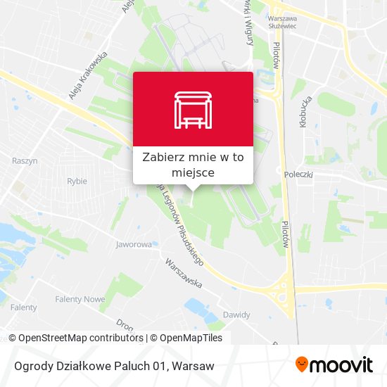 Mapa Ogrody Działkowe Paluch 01